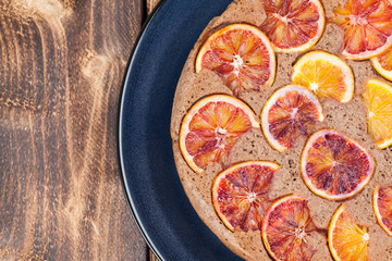 Blood orange upside down cake