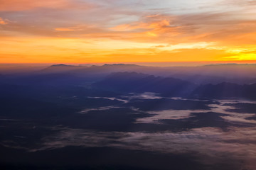 mountain landscape sunset