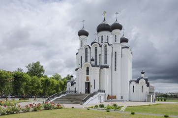 Belarus, Baranovichi: Orthodox cathedral of St. Alexander Nevsky.