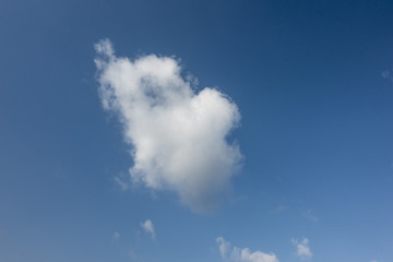 clouds in the blue sky