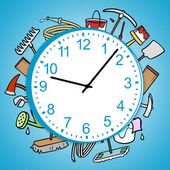 Uhr als Symbol f&uuml;r Termin beim Handwerk