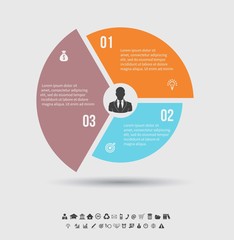 Vector Template for cycle diagram, graph, presentation and round chart