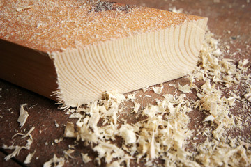 Timber and wood chips background  