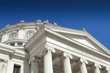 The Romanian Athenaeum (Ateneul Roman) is a concert hall in the center of Bucharest, Romania, landmark of the Romanian capital city.The building was designed by the French architect Albert Galleron
