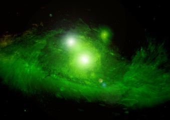 galaxy in a free space