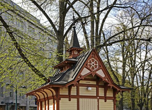 Esplanadi park in Helsinki. Finland