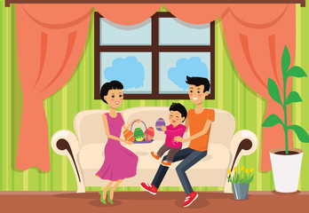 Happy Easter Family Set Design