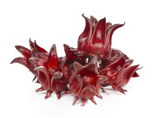 Hibiscus sabdariffa or roselle fruits