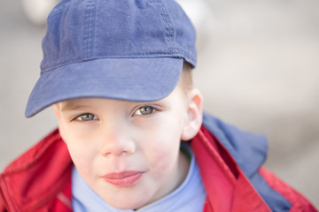 close up of a beautifu little boy  with blue eyes