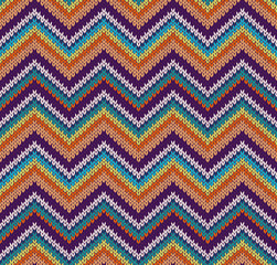 Style Seamless Knitted Pattern