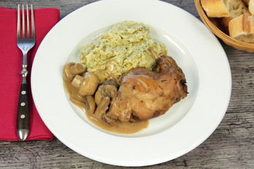 lapin sauce champignons 17032016