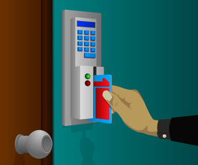 Cards for electronic door lock