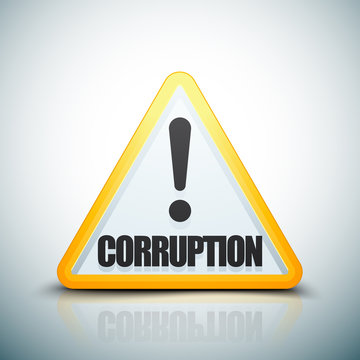 Corruption Hazard sign