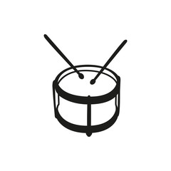 Fototapeta na wymiar Drums, musical instruments, drumstick, drum isolated vector