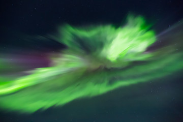 Northern lights (Aurora borealis) in the sky