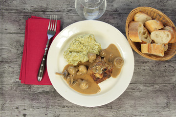 lapin sauce champignons 17032016