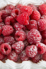 Raspberry layer cake