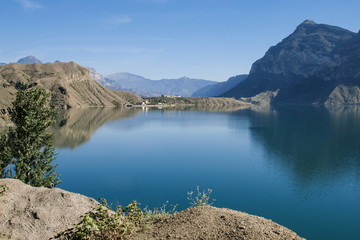 Ирганайское водохранилище в Республике Дагестан (Россия)