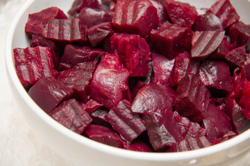  Beetroot salad, ready to be served