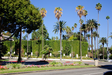 Obraz premium Sidewalk on beverly hillls in California