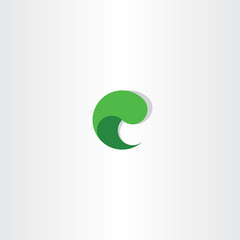 c letter c green sign logo vector element vector icon design