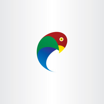 parrot bird vector icon symbol