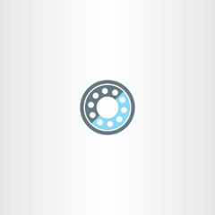 roller bearing vector icon symbol