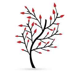 autumn tree for your design, vector image