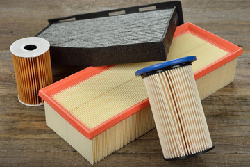 Set of automobile filters