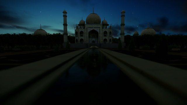 aj Mahal Timelapse Sunrise
