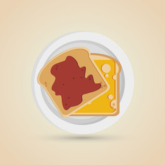 Breakfast icon design