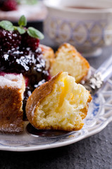 Sweet baked cake