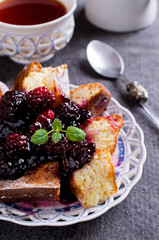 Sweet baked cake
