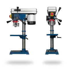 new electric drilling machine isolated on white