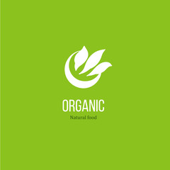 Leaves logo for organic product