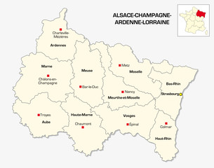 New French administrative region Alsace-Champagne-Ardenne-Lorraine