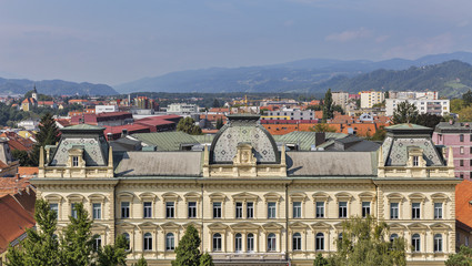 Fototapeta na wymiar Maribor cityscape, Slovenia