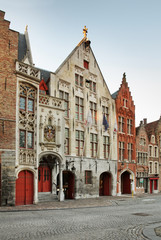 Street in Bruges. Flanders. Belgium