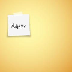 White note paper, ready for your message. Vector illustration.
