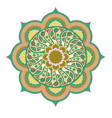 Mandala. Round Ornament Pattern. Vintage decorative elements.