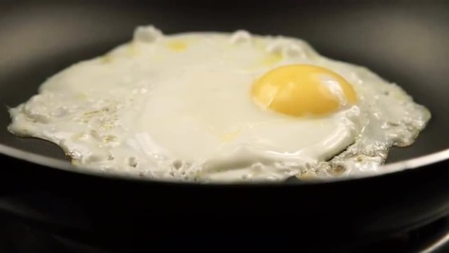 DOLLY: Tracking of a fried eggs on the pan