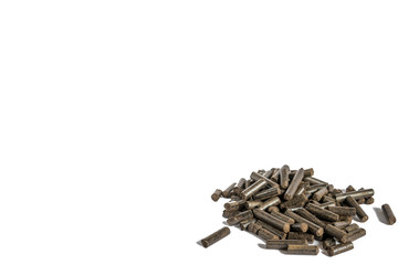 Torrefied wood pellets, copyspace