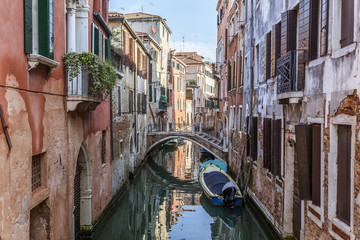 Fototapeta na wymiar Cityscape of the beautiful city of Venice, Italy