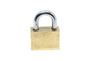 Fototapeta premium Lock white background