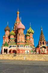 Fototapeta na wymiar View of St. Basil's Cathedral, Red square, Moscow,Russia