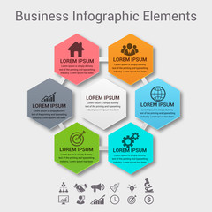 Business Infographics Vector illustration. can be used for workflow layout, banner, diagram, number options, step up options, web design.