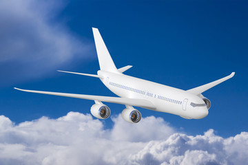 Airplane in the sky