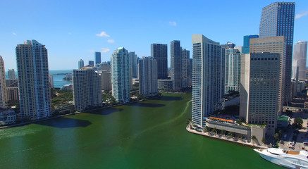 Fototapeta premium Miami Downtown, aerial view