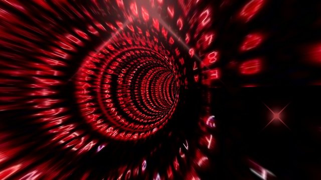 Vertical motions with matrix style and green color.  Streaming digital data vortex .
