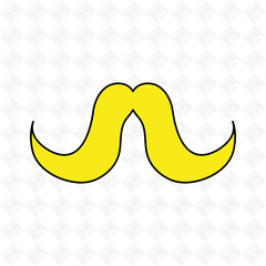 mustache icon design 